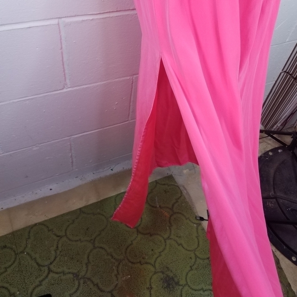 Amanda Uprichard Gizelle hot pink silk strapless maxi dress - Picture 10 of 11